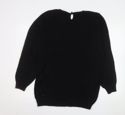 Womens UK Size L Christina Black Pullover Jumper