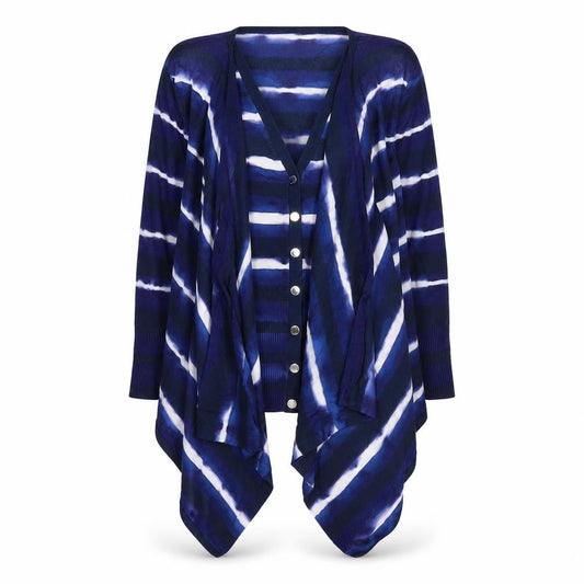 Womens UK Size 10 Karen Millen Blue Cardigan Jumper