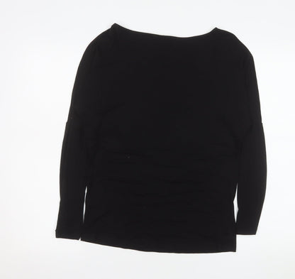 Next Women’s Black Star Rhinestone Long Sleeve T-Shirt Size 6