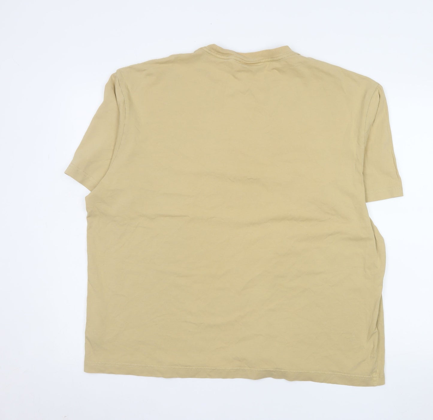 Mens UK Size XL H&M Beige  T-Shirt