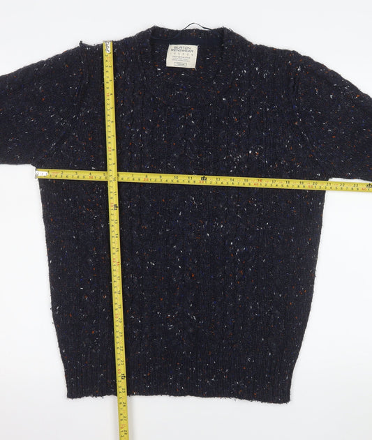 Mens UK Size M Burton Menswear London Blue Pullover Jumper