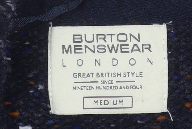 Mens UK Size M Burton Menswear London Blue Pullover Jumper