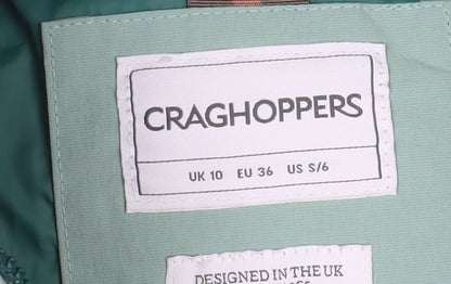 Womens UK Size 10 Craghoppers Green Puffer Jacket