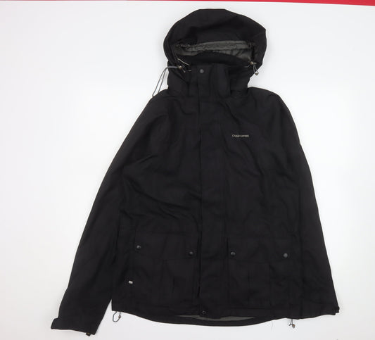 Craghoppers Mens Black Waterproof Hooded Rain Jacket S