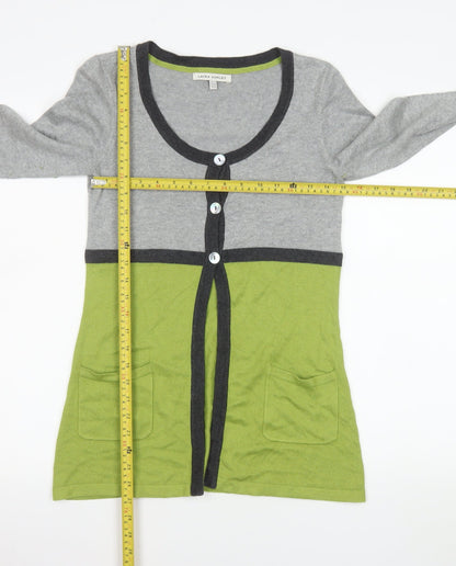 Laura Ashley Women’s Grey & Green Knit Cardigan UK 10