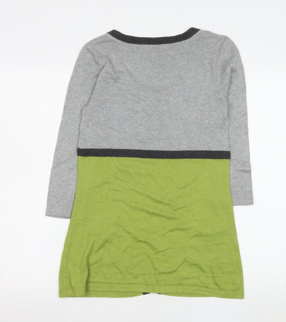 Laura Ashley Women’s Grey & Green Knit Cardigan UK 10