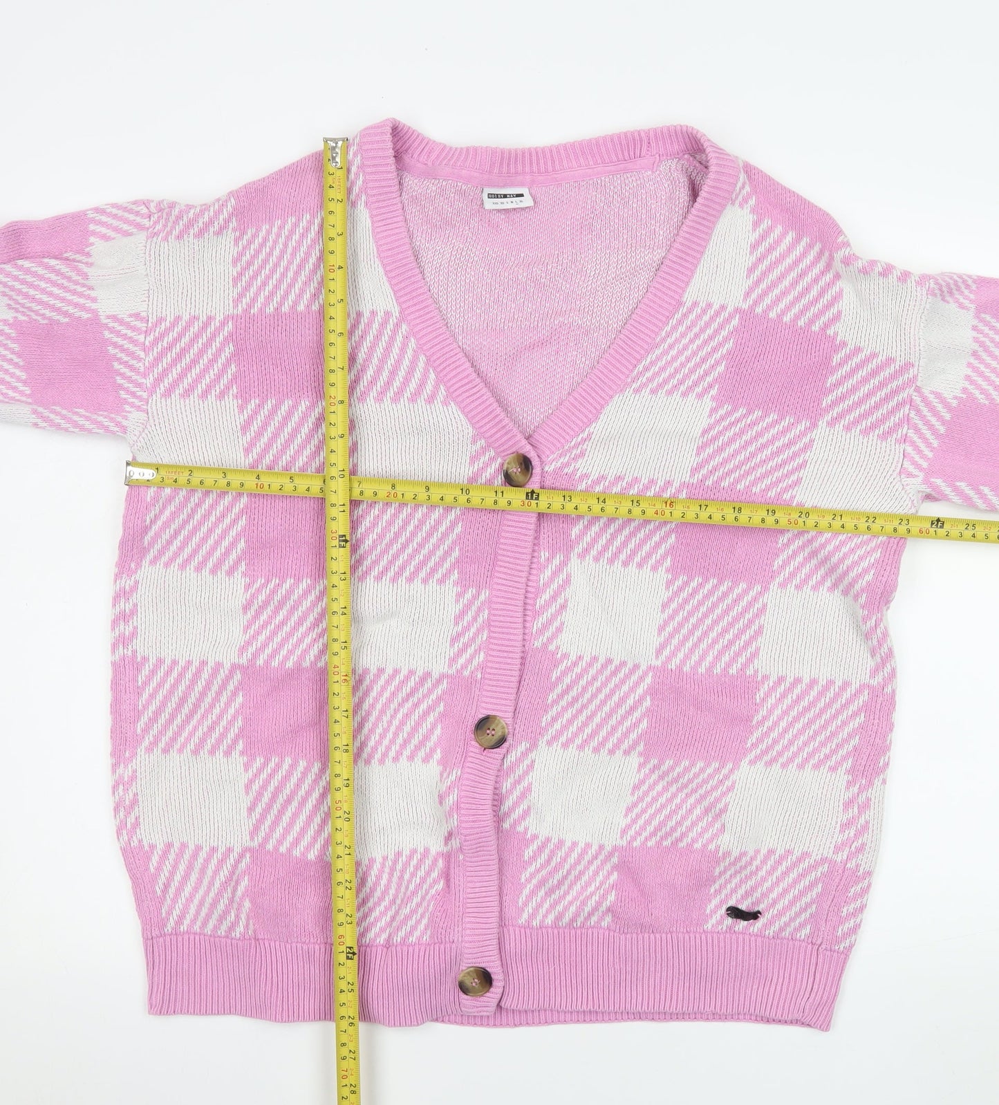 Womens UK Size L Noisy may Pink Cardigan Jumper