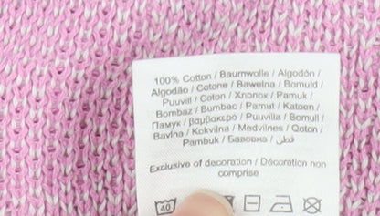 Womens UK Size L Noisy may Pink Cardigan Jumper
