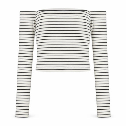 Womens UK Size 8 Pull&Bear White Cropped T-Shirt
