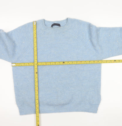 Womens UK Size M Marks and Spencer Blue Pullover Jumper