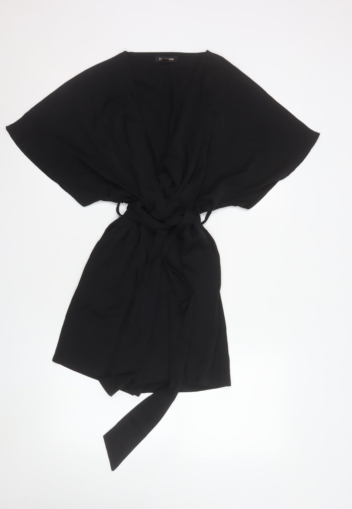Womens UK Size S QED London One-Piece Black Playsuit