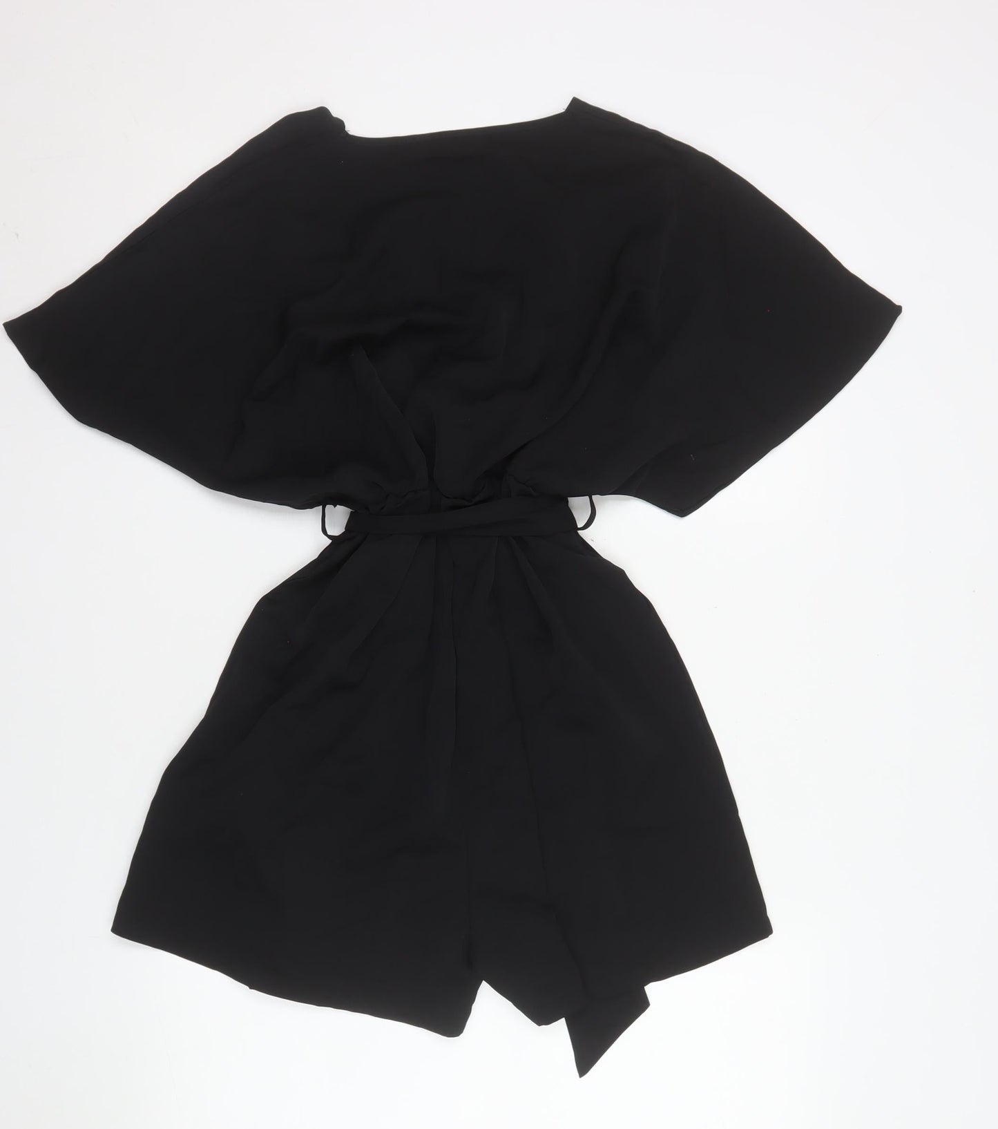 Womens UK Size S QED London One-Piece Black Playsuit