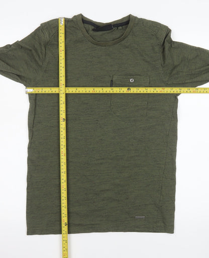 Dissident Men's Small Green Long Sleeve Cotton Blend Casual Shirt