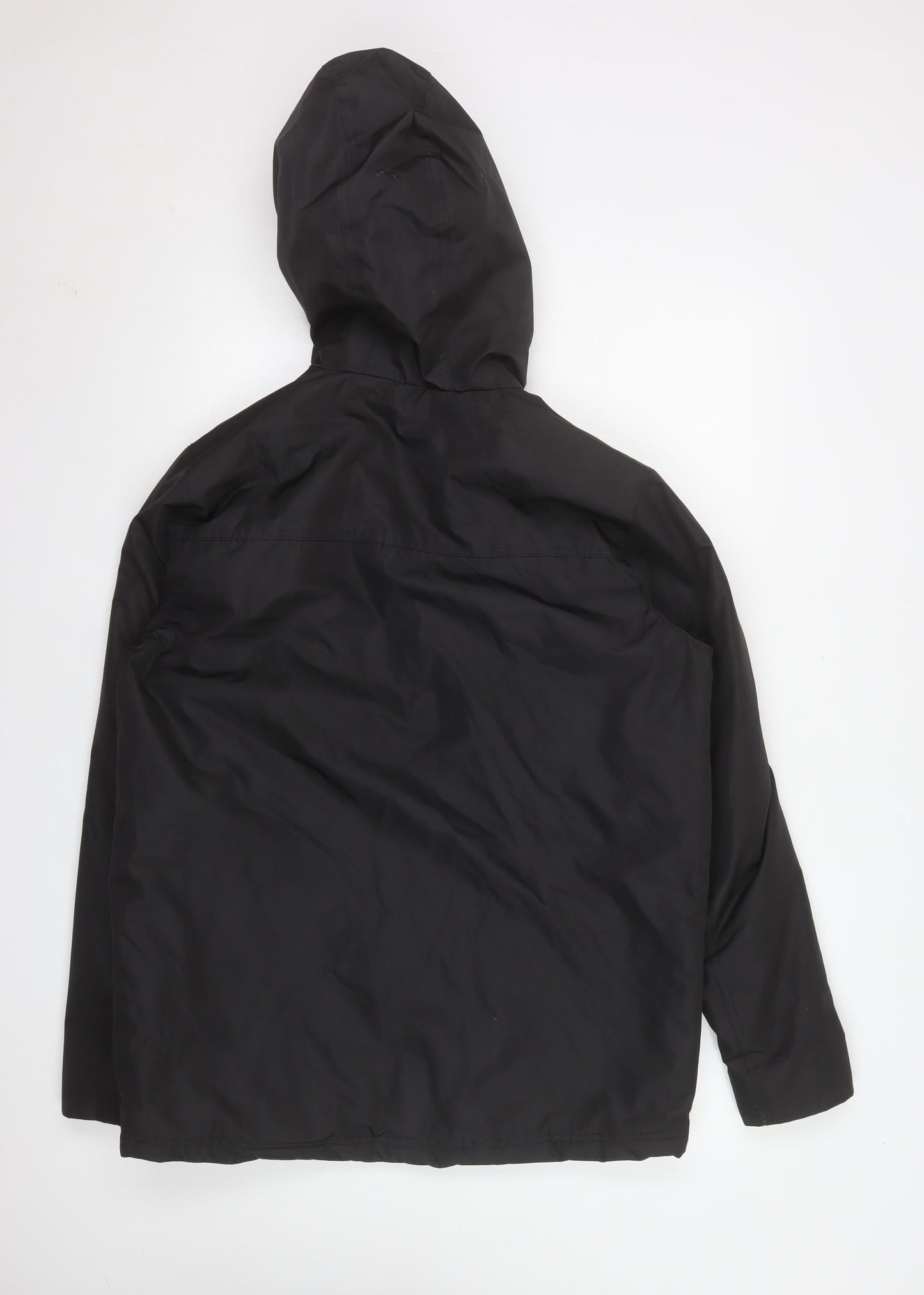 Mens UK Size S No Fear Black Parka Coat