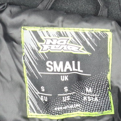 Mens UK Size S No Fear Black Parka Coat