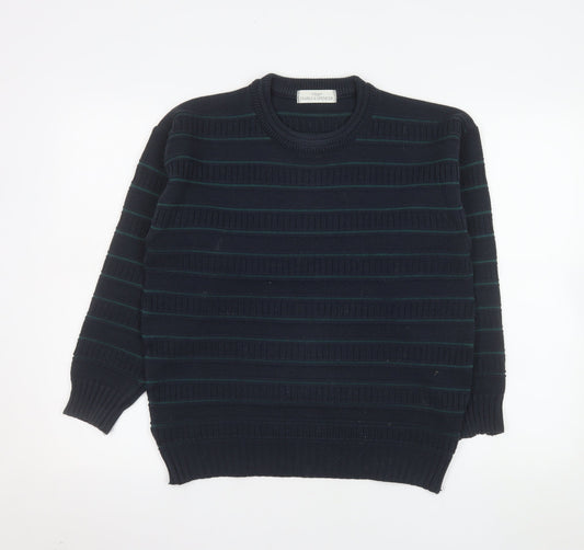 Mens UK Size S Marks and Spencer Blue Pullover Jumper