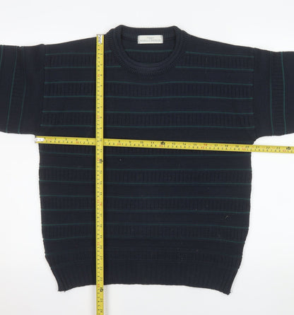 Mens UK Size S Marks and Spencer Blue Pullover Jumper