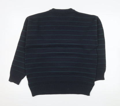Mens UK Size S Marks and Spencer Blue Pullover Jumper
