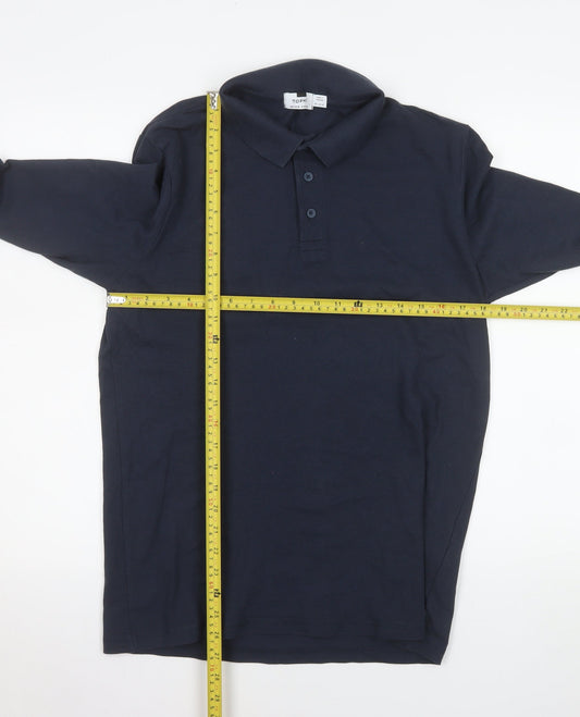 Mens UK Size M Topman Cotton Blend Polo Shirt