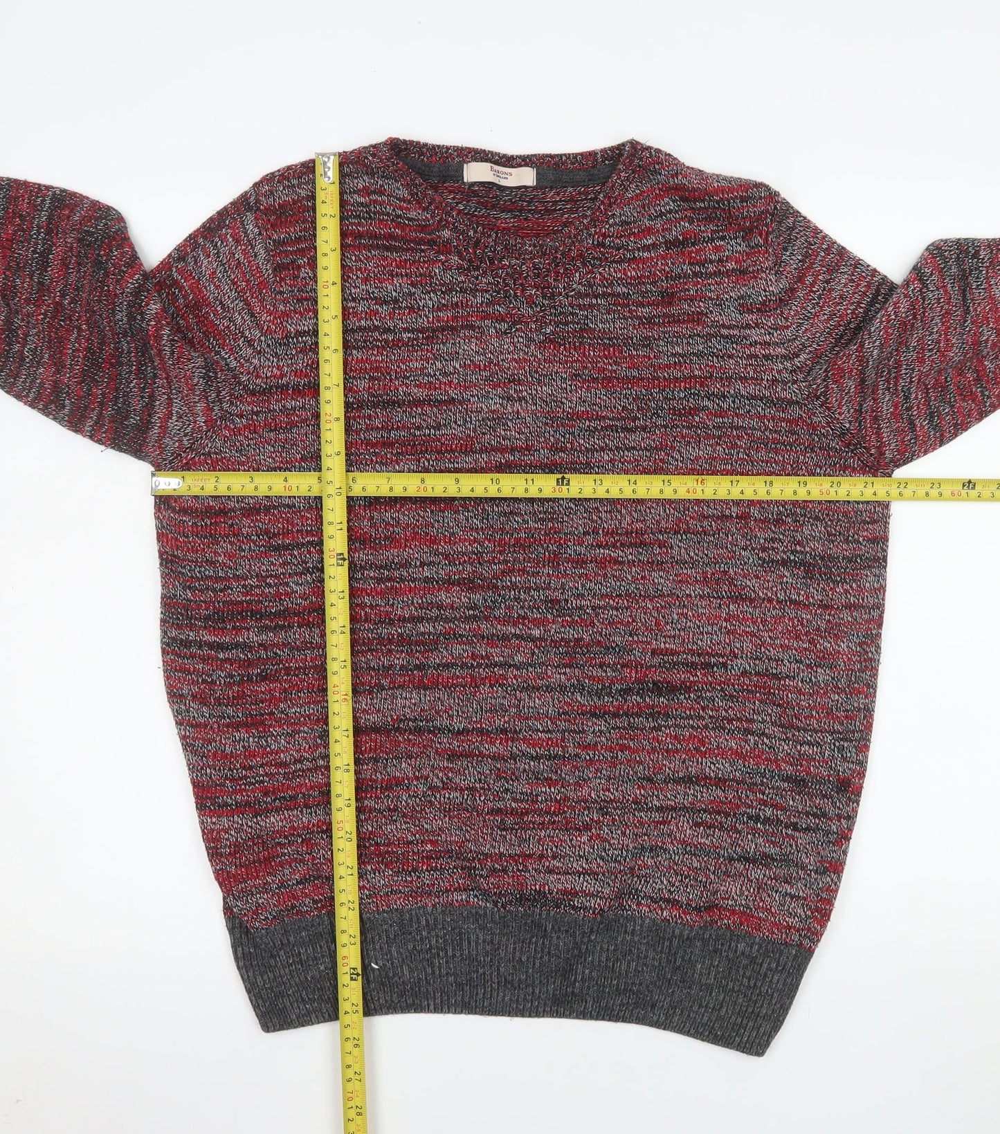 Mens UK Size L Barons of England Multicoloured Pullover Jumper