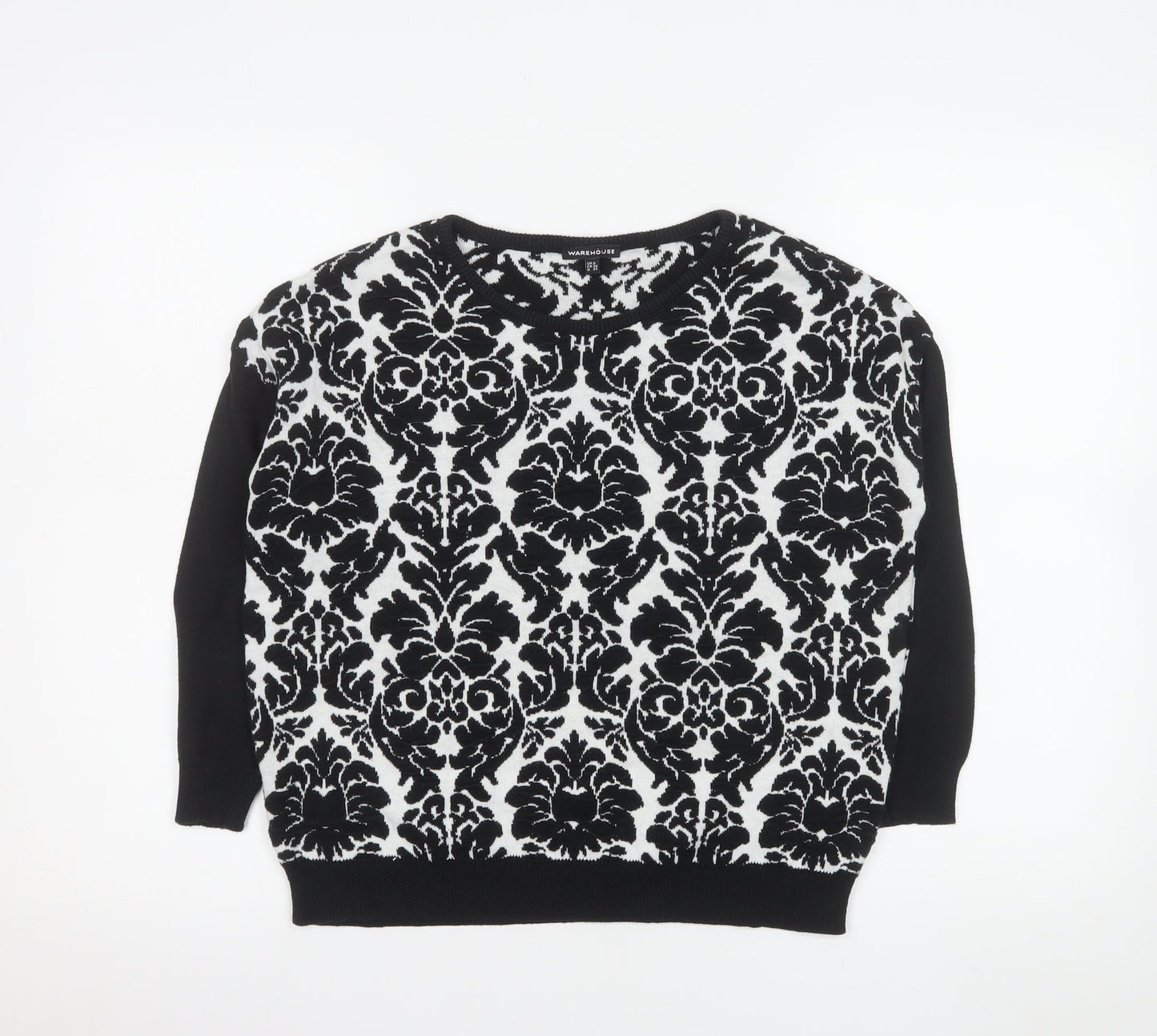 Womens UK Size 8 Warehouse Black Pullover Jumper