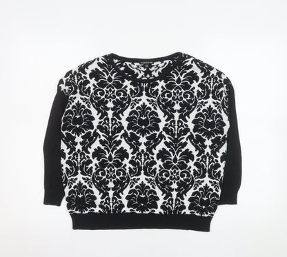 Womens UK Size 8 Warehouse Black Pullover Jumper