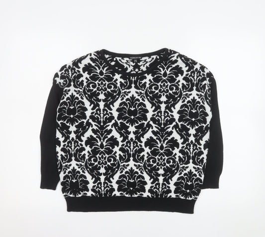 Womens UK Size 8 Warehouse Black Pullover Jumper