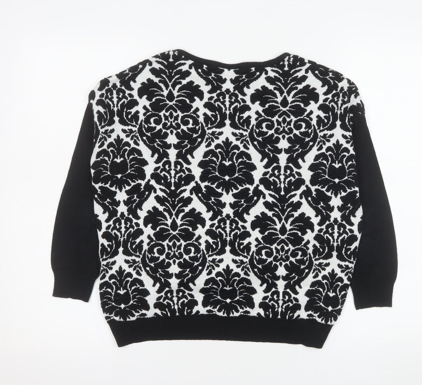 Womens UK Size 8 Warehouse Black Pullover Jumper