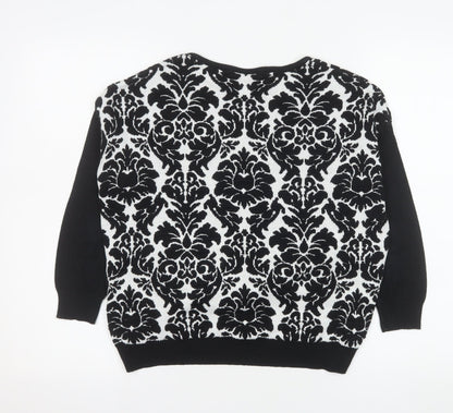 Womens UK Size 8 Warehouse Black Pullover Jumper