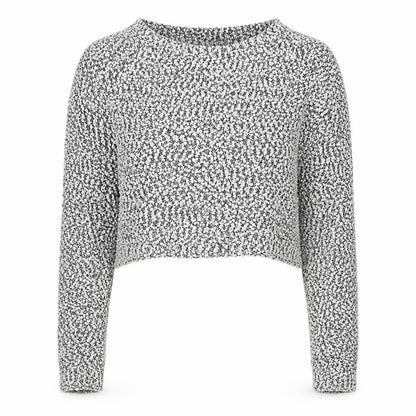Womens UK Size XS Rio Grey Cropped Blouse