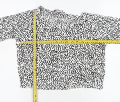 Womens UK Size XS Rio Grey Cropped Blouse