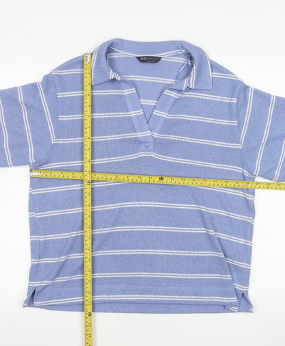 Womens UK Size 14 Marks and Spencer Blue Basic Polo