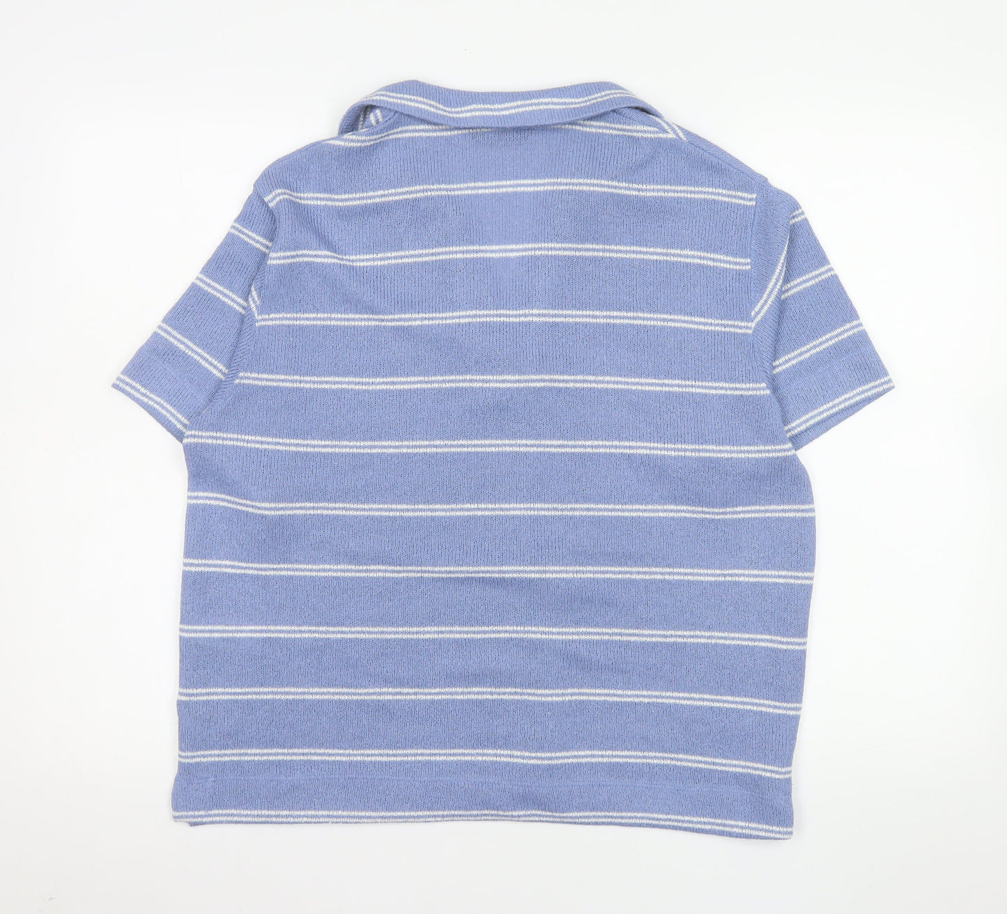 Womens UK Size 14 Marks and Spencer Blue Basic Polo