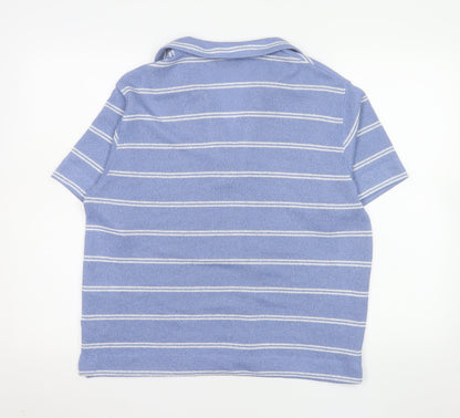 Womens UK Size 14 Marks and Spencer Blue Basic Polo