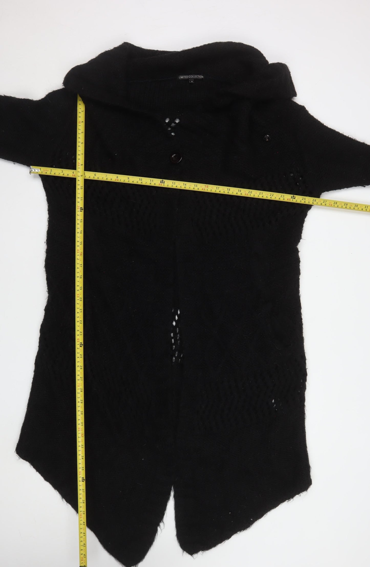 Womens UK Size 8 Marks and Spencer Black Cardigan Jumper