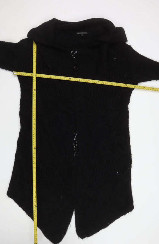 Womens UK Size 8 Marks and Spencer Black Cardigan Jumper