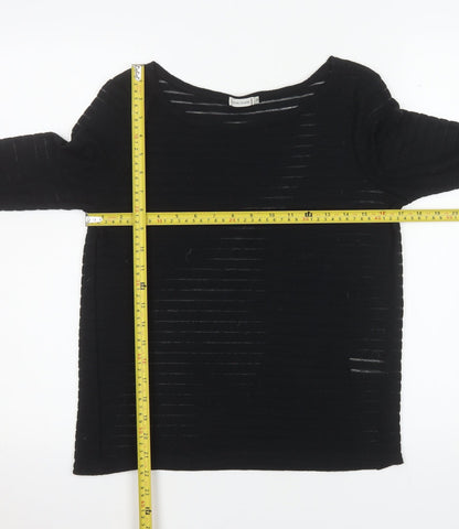Womens UK Size 12 River Island Black Pullover Jumper