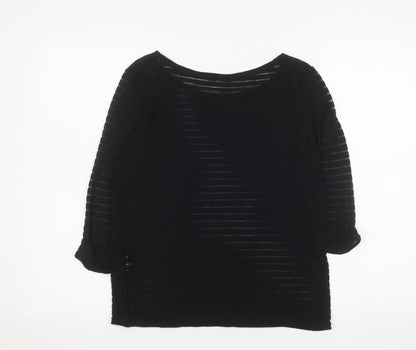 Womens UK Size 12 River Island Black Pullover Jumper