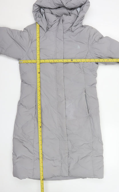 Womens UK Size S The North Face Grey Puffer Jacket