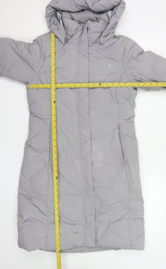 Womens UK Size S The North Face Grey Puffer Jacket