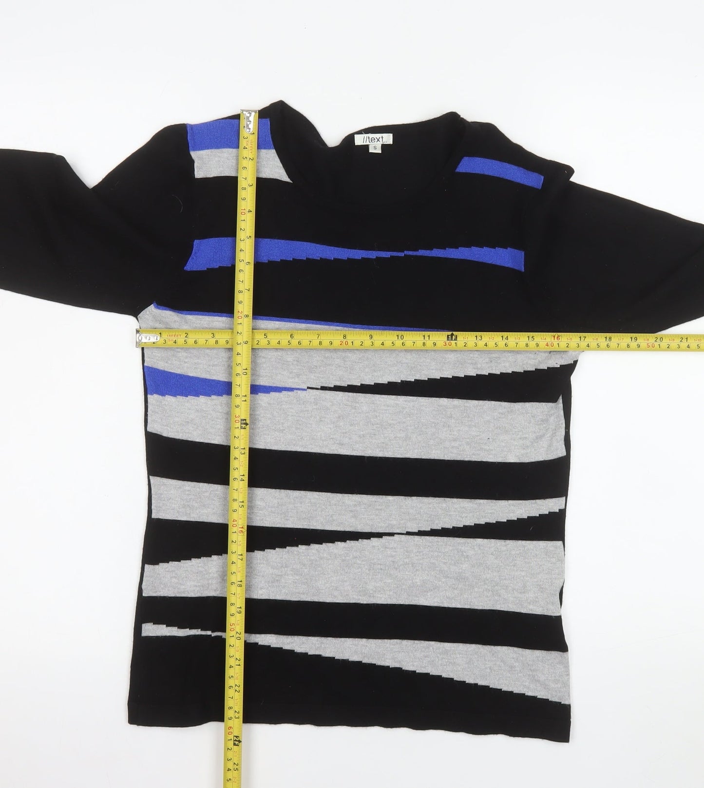 Womens UK Size S NEXT Black Pullover Jumper