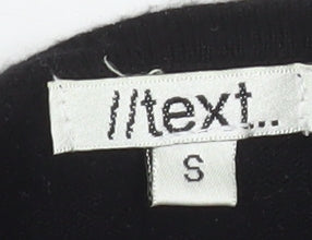 Womens UK Size S NEXT Black Pullover Jumper