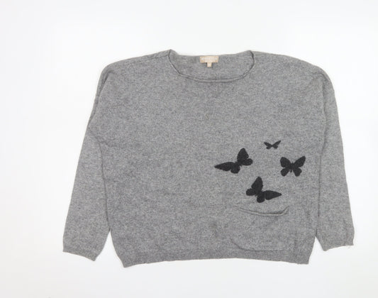Womens UK Size M Benedetta B. Grey Pullover Jumper