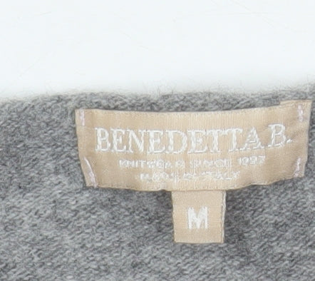 Womens UK Size M Benedetta B. Grey Pullover Jumper