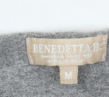 Womens UK Size M Benedetta B. Grey Pullover Jumper