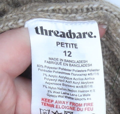 Womens UK Size 12 Threadbare Jumper Dress