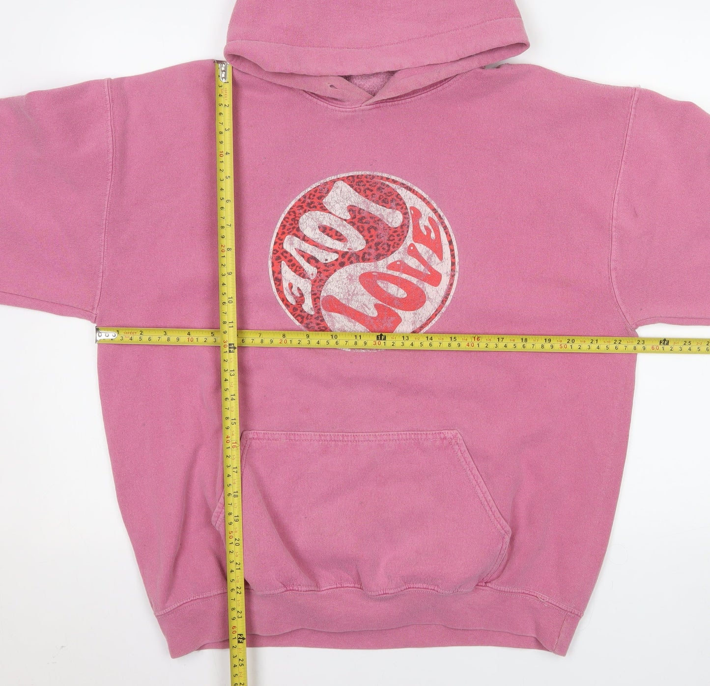 Womens UK Size S Brandy Melville Pink Pullover Hoodie