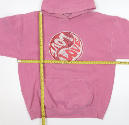 Womens UK Size S Brandy Melville Pink Pullover Hoodie
