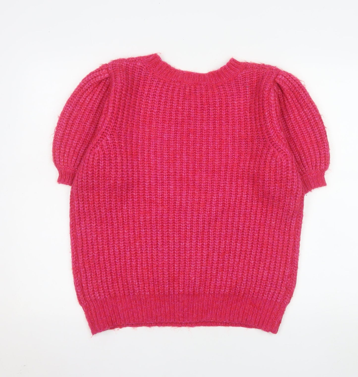 Womens UK Size 8 VERO MODA Pink Basic T-Shirt