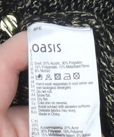 Womens UK Size M Oasis Grey Basic Blouse